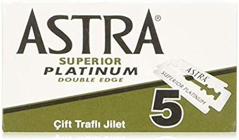 Astra Platinum Double Edge Safety Razor Blades ,100 Count (Pack of 1) in Saudi Arabia