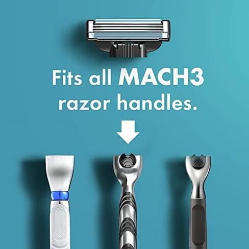 Gillette Mach3 Razors for Men, 1 Gillette Razor, 4 Razor Blade Refills in Saudi Arabia