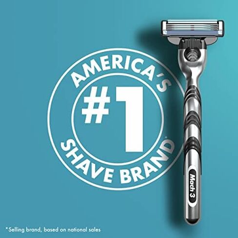Gillette Mach3 Razors for Men, 1 Gillette Razor, 4 Razor Blade Refills in Saudi Arabia