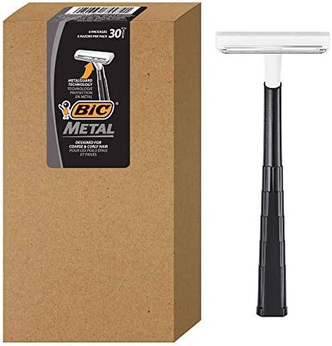 BIC Bic metal men's disposable shaving razors, single blade, 30 count (6 packs of 5 razors), 30 Count in Saudi Arabia