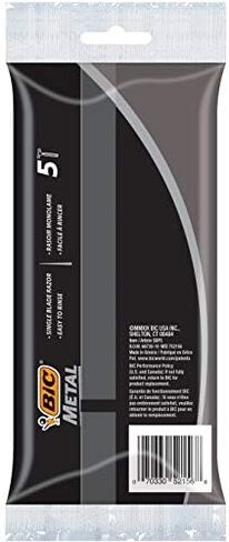 BIC Bic metal men's disposable shaving razors, single blade, 30 count (6 packs of 5 razors), 30 Count in Saudi Arabia