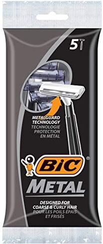BIC Bic metal men's disposable shaving razors, single blade, 30 count (6 packs of 5 razors), 30 Count in Saudi Arabia