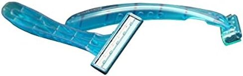 Dukal Dawn Mist Triple Play Facial Razor, Teal Handle with Clear Plastic Guard (10 Boxes of 50) (Pack of 500) in Saudi Arabia