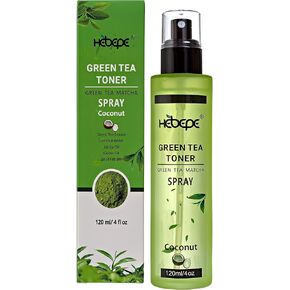 Green Tea Matcha Facial Toner Mist with Aloe Vera, Alcohol-Free, Refreshing, Moisturizing, and Soothing Face Toner, with Jojoba Oil, Castor Oil, Snail Filtrate,120ml