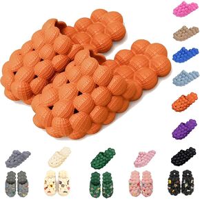 AIMINUO Bubble Slides Slippers for Women Men,Funny Massage Slippers,Golf Ball Slides,Cloud Cushion Thick Sole Spa Slides,Non-slip Stress Relief Reflexology Sandals,Shower Bedroom Slippers in Saudi Arabia