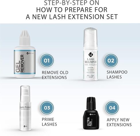 مزيل جل لتطويل الرموش من بي إل لاشز بلينك 15 جرام | خالي من الأسيتون، تركيبة سريعة إزالة الرموش وعديمة الرائحة للعيون الحساسة والرموش الطبيعية in Kuwait