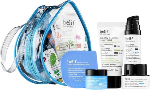 belif Hydrators-On-The-Go Kit | Travel Kit | Moisturizer, Eye Cream, Serum, Hydration | Daily Hydrating Skincare Set | Antioxidant Packed Moisturizing Set for All Skin Types | KBeauty | 1.01 Fl Oz in Kuwait