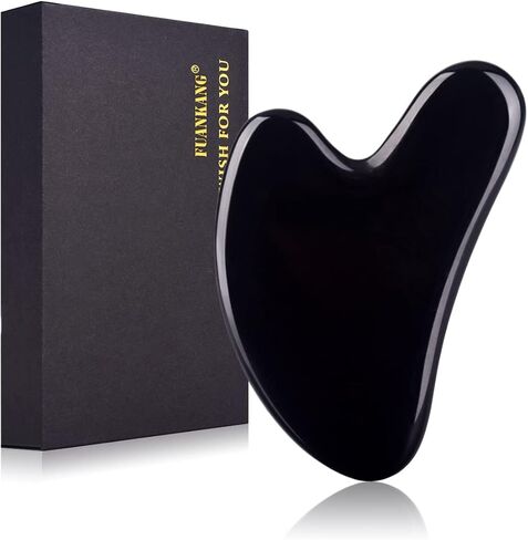 FUANKANG Gua Sha Facial Tools Stone Massage GuaSha Tool for Face (Green) in Saudi Arabia
