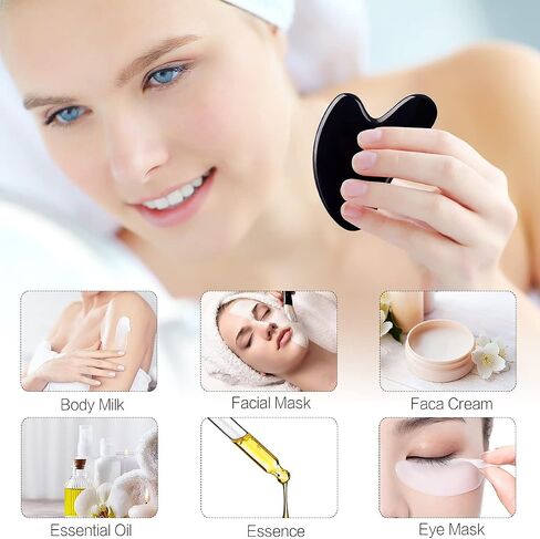 FUANKANG Gua Sha Facial Tools Stone Massage GuaSha Tool for Face (Green) in Saudi Arabia