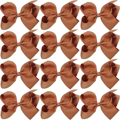 Large Boutique Hair Bows 6 Inch Cheerleading Cheerleader Cheer Bow Alligator Clips(Apple Green) in Saudi Arabia