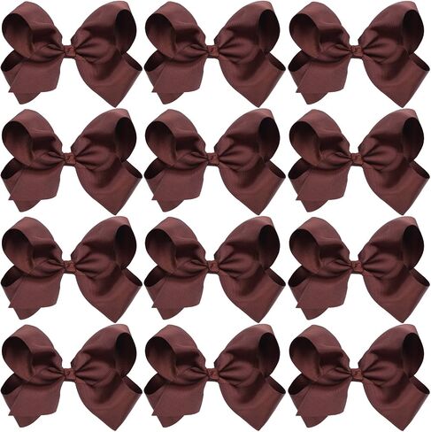Large Boutique Hair Bows 6 Inch Cheerleading Cheerleader Cheer Bow Alligator Clips(Apple Green) in Saudi Arabia