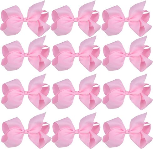Large Boutique Hair Bows 6 Inch Cheerleading Cheerleader Cheer Bow Alligator Clips(Apple Green) in Saudi Arabia