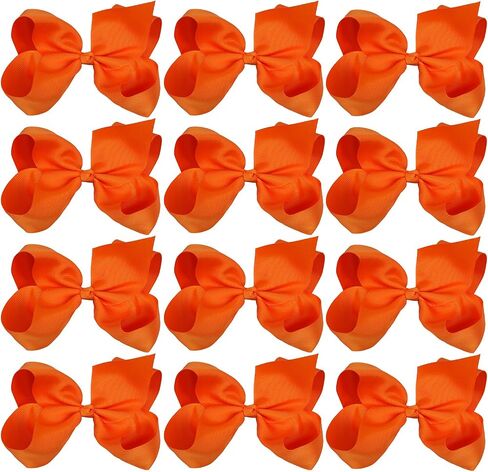 Large Boutique Hair Bows 6 Inch Cheerleading Cheerleader Cheer Bow Alligator Clips(Apple Green) in Saudi Arabia