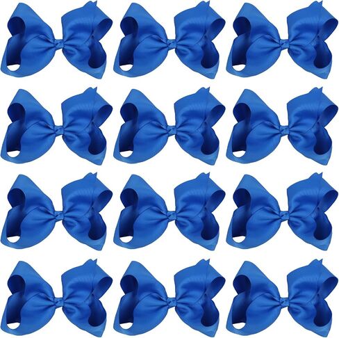 Large Boutique Hair Bows 6 Inch Cheerleading Cheerleader Cheer Bow Alligator Clips(Apple Green) in Saudi Arabia
