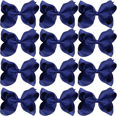 Large Boutique Hair Bows 6 Inch Cheerleading Cheerleader Cheer Bow Alligator Clips(Apple Green) in Saudi Arabia
