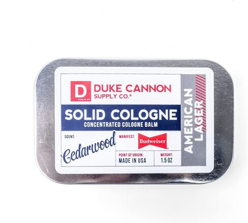 Duke Cannon Supply Co. Solid Cologne for Men Special Issue Vetiver + Oakmoss (Fresh Air, Sandalwood) - Concentrated Balm, Travel-Friendly Tin, Made with Natural & Organic Ingredients 1.5 oz (1 unit) in Saudi Arabia