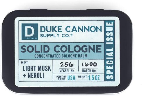 Duke Cannon Supply Co. Solid Cologne for Men Special Issue Vetiver + Oakmoss (Fresh Air, Sandalwood) - Concentrated Balm, Travel-Friendly Tin, Made with Natural & Organic Ingredients 1.5 oz (1 unit) in Saudi Arabia