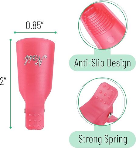 مشابك ازالة طلاء الاظافر من سليك- 10 قطع، مشابك ازالة طلاء الجل، مشابك ازالة طلاء الاظافر، مشابك لازالة طلاء الاظافر، مشابك ازالة جل الاظافر، مشابك نقع الاظافر in Kuwait