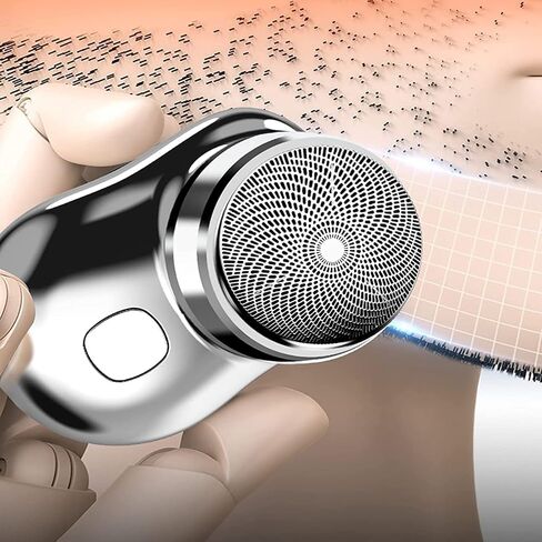 ماكينة حلاقة كهربائية محمولة صغيرة جديدة لعام 2023، ماكينة حلاقة محمولة بحجم الجيب، ماكينة حلاقة للرجال رطبة وجافة، ماكينة حلاقة كهربائية صغيرة سحرية USB للرجال، شفرات حلاقة قابلة للشحن للسفر للرجال (أزرق) in Kuwait