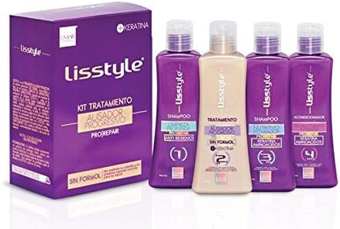 مجموعة علاج فرد الشعر ليستايل Progresive Blowout بدون فورمول مع الكربوكستين بدون رائحة وبدون حكة | اليسادو بيرماننتي سين فورمول من لمار (250 مل) in Saudi Arabia
