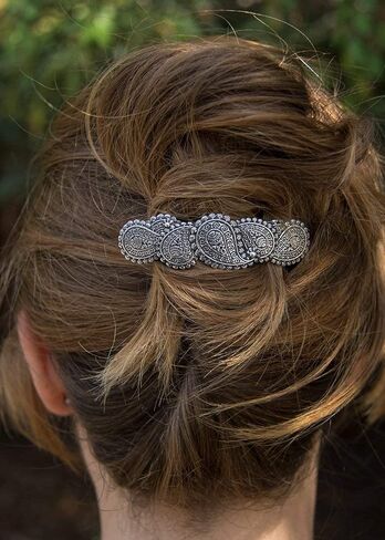 مشبك شعر بيزلي، متوسط مصنوع يدويًا ومصنوع في الولايات المتحدة الأمريكية بمشبك فرنسي مستورد 70 مم من شركة أوبيرون ديزاين in Kuwait