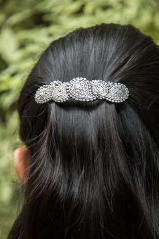 مشبك شعر بيزلي، متوسط مصنوع يدويًا ومصنوع في الولايات المتحدة الأمريكية بمشبك فرنسي مستورد 70 مم من شركة أوبيرون ديزاين in Kuwait