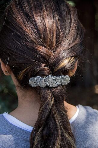 مشبك شعر بيزلي، متوسط مصنوع يدويًا ومصنوع في الولايات المتحدة الأمريكية بمشبك فرنسي مستورد 70 مم من شركة أوبيرون ديزاين in Kuwait