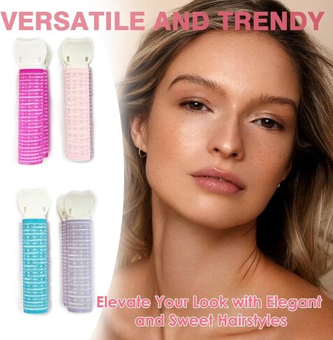 8 قطع مشابك تكثيف الشعر للجذور - مشابك شعر فيلكرو - مشبك تكثيف الشعر - مشابك تكثيف الشعر المنفوش - مشابك تكثيف الشعر الفورية للنساء in Kuwait