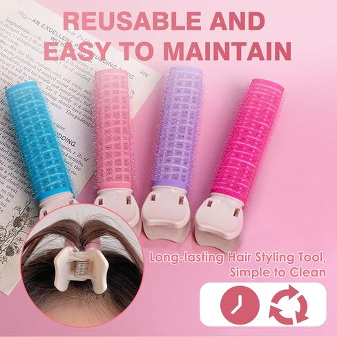 8 قطع مشابك تكثيف الشعر للجذور - مشابك شعر فيلكرو - مشبك تكثيف الشعر - مشابك تكثيف الشعر المنفوش - مشابك تكثيف الشعر الفورية للنساء in Kuwait