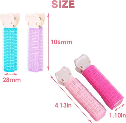 8 قطع مشابك تكثيف الشعر للجذور - مشابك شعر فيلكرو - مشبك تكثيف الشعر - مشابك تكثيف الشعر المنفوش - مشابك تكثيف الشعر الفورية للنساء in Kuwait