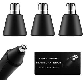 2 Pack Replacement Blade for Manscaped The Weed Whacker Nose Hair Trimmer Blades, Hygienic Twist-On Replacement Blades Compatible with Manscaped The Weed Whacker 2.0 & 1.0 Replaceable Blade, Black