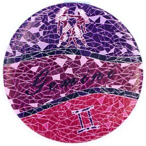 Pocket Mirror Compact Aquarius Makeup Gift for Women Birthday Compact Mirror with Zodiac Aquarius Sign Pocket Charms Diameter 2.75 x 0.4 Thickness in Saudi Arabia