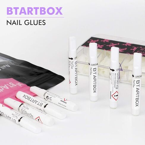 لاصق أظافر للأظافر الأكريليكية - 8 قطع من BTArtbox لاصق سوبر بوند لأطراف الأظافر الاصطناعية طويلة الأمد، 2 جم B-8 قطع in Saudi Arabia