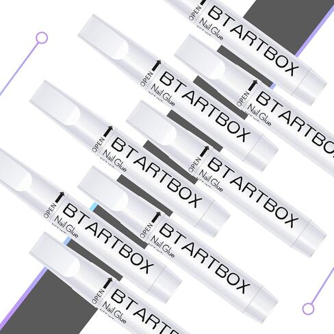 لاصق أظافر للأظافر الأكريليكية - 8 قطع من BTArtbox لاصق سوبر بوند لأطراف الأظافر الاصطناعية طويلة الأمد، 2 جم B-8 قطع in Saudi Arabia