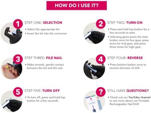 ريفيل نيل مبرد اظافر محمول قابل لاعادة الشحن in Kuwait