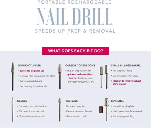 ريفيل نيل مبرد اظافر محمول قابل لاعادة الشحن in Kuwait