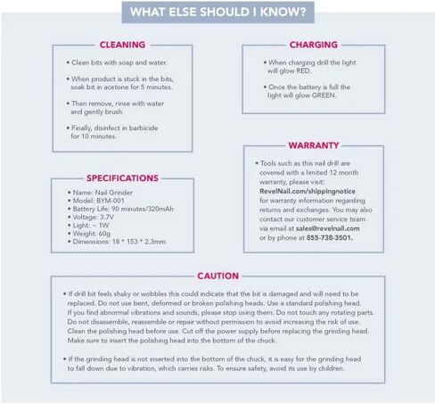 ريفيل نيل مبرد اظافر محمول قابل لاعادة الشحن in Kuwait