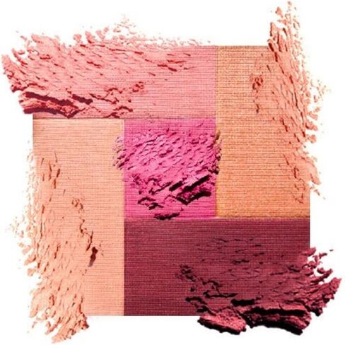 Palladio 2-In-1 Mosaic Blush and Bronzer, Silky Smooth Face Makeup Pressed Powder, Five Color Hues from Shimmering Pinks to Golden Browns, Rich Pigmented Shades, Flawless Finish, Desert Rose, 0.3 Oz in Saudi Arabia