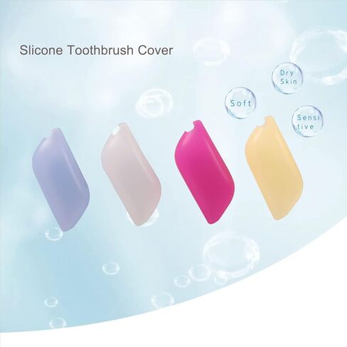 Timiuu Soft Silicone Face Cleanser and Massager Brush, Manual Facial Cleansing Brush, Handheld Mat Scrubber, Silicone Toothbrush Cover, Pack of 8 in Kuwait