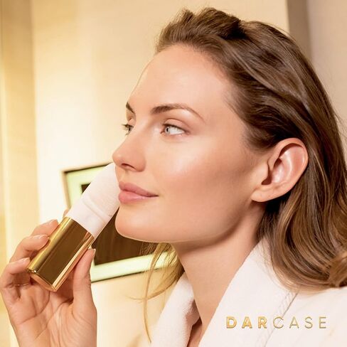 DARCASE CRISTÁL – A Luxury Facial Cleansing Brush. Dual Function - Deep Cleansing with Silicone Bristles & Heated Eye Massage in Saudi Arabia