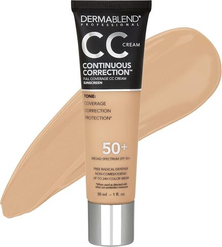 كريم أساس Dermablend Continious Correction Tone-Evening CC Cream SPF 50+، مكياج أساس بتغطية كاملة ومصحح للألوان، خالي من الزيوت in Kuwait