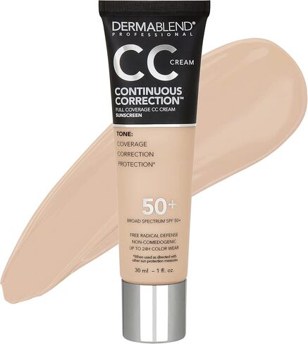 كريم أساس Dermablend Continious Correction Tone-Evening CC Cream SPF 50+، مكياج أساس بتغطية كاملة ومصحح للألوان، خالي من الزيوت in Kuwait