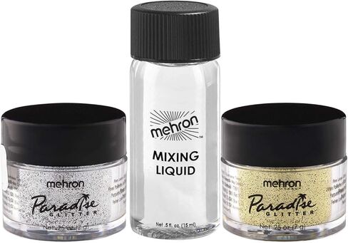 ملمع ميك أب بارادايس ايه كيو مع سائل خلط صغير من ميهرون (فضي وذهبي in Kuwait