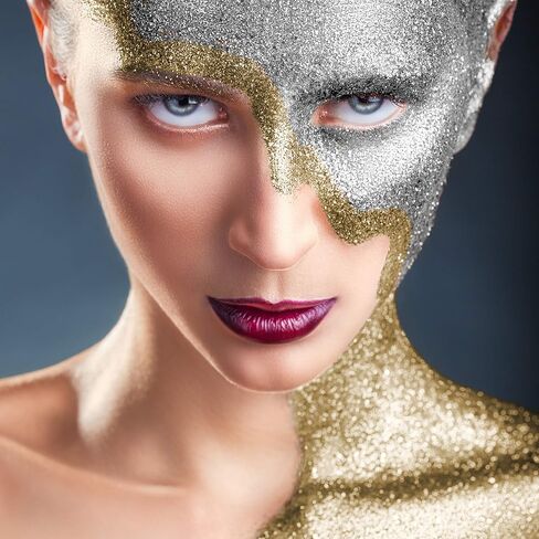 ملمع ميك أب بارادايس ايه كيو مع سائل خلط صغير من ميهرون (فضي وذهبي in Kuwait