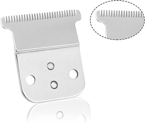 مجموعة شفرات T بديلة لشفرات Andis D7/D8 الفولاذية، متوافقة مع ماكينة قص الشعر Andis Slimline Pro Li D7/D8 (فضي) in Kuwait