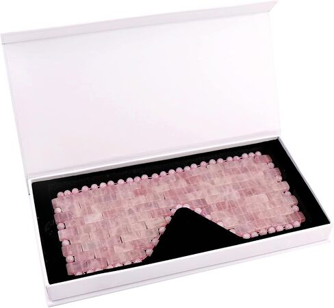 Rose Quartz Jade Mask - Healing Stone, Anti-Wrinkle, Reduces Puffiness, Tension And Headaches., M in Saudi Arabia