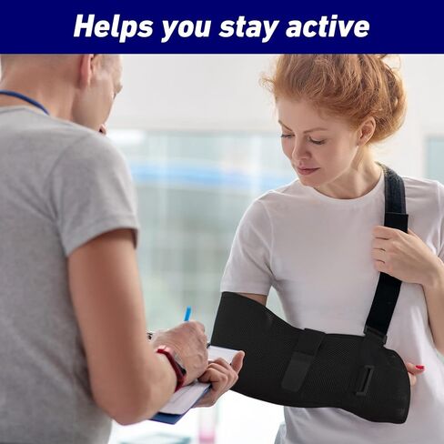 Neo-G Arm Sling, Airflow Breathable - Lightweight Shoulder Sling Helps Support and Elevate Arm, Injury Recovery, Pre/Post Surgery - Adjustable Straps - Class 1 Medical Device in Saudi Arabia