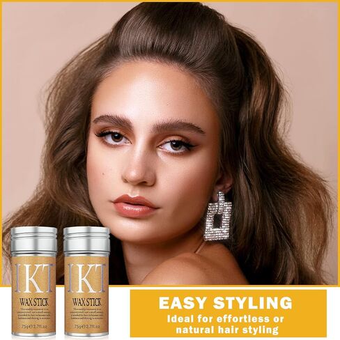 Hair Wax Stick for Hair Long-Lasting Styling Wax Stick Hair,Non-greasy Hair Pomade Stick for Flyaways and Edge Frizz Hair in Kuwait