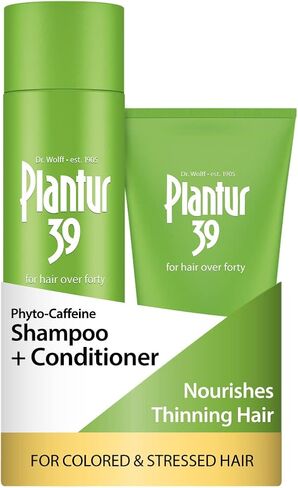 Plantur 39 Color Brown Intensity Set - Phyto-Caffeine Shampoo (8.45 fl oz) and Conditioner (5.07 fl oz) in Kuwait