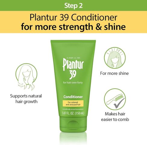 Plantur 39 Color Brown Intensity Set - Phyto-Caffeine Shampoo (8.45 fl oz) and Conditioner (5.07 fl oz) in Kuwait